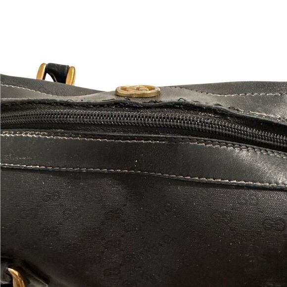 Gucci Black micro Gg Boston with Gold Accents - Picture 6 of 16